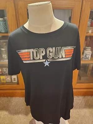 Buy Top Gun Ladies/Womans T-shirt/Top Black (XXL) (19) Paramount • 9.63£