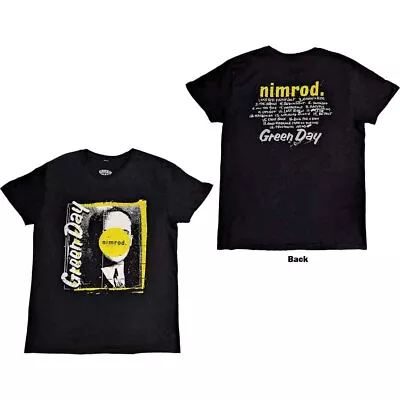 Buy Green Day - Nimrod Album Tracklist Logo - Official T-shirt - Large Tshirt ! • 15.99£