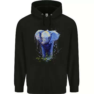 Buy Elephant Watercolour Mens 80% Cotton Hoodie • 24.99£