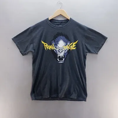 Buy Overwatch Mens T Shirt Medium Grey Primal Rage Graphic Short Sleeve • 8.12£