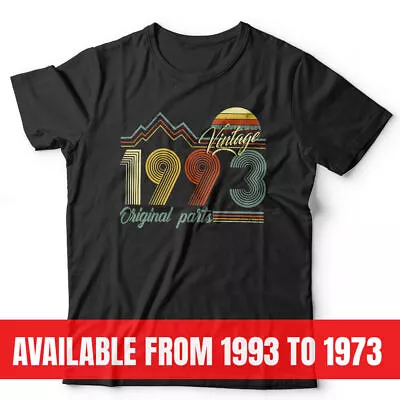 Buy Classic Vintage  1973 - 1993 Birthday Original Parts T Shirt Gift Retro  Unisex • 13.99£