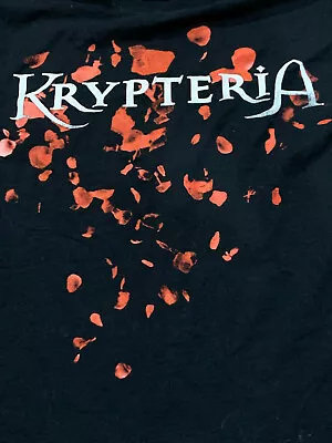 Buy KRYPTERIA Vintage 2009 Germany Tour T-shirt Size M Sirenia Xandria Delain Kiss • 11.80£