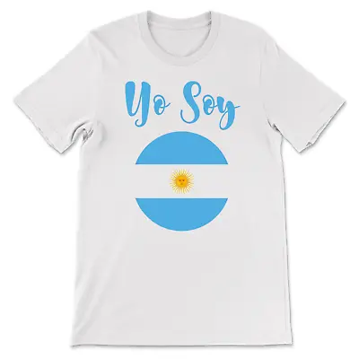 Buy  Yo Soy Argentina Unisex T-Shirt Crew Neck Unisex  Unique Design White • 23.67£
