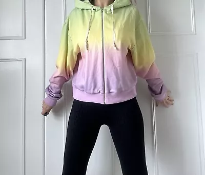 Buy Olivia Rubin Rainbow Multicoloured Hoodie Zip Up Jacket Size L ￼ • 33£