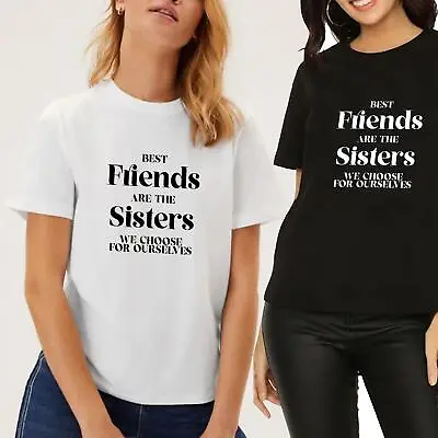 Buy New Ladies Womens Best Friends Sisters Matching Friendship Goals T-Shirt Tee Top • 10.75£