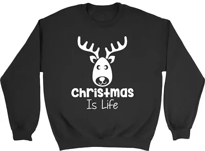 Buy Christmas Is Life Mens Womens Sweatshirt Jumper • 15.99£