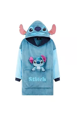 Buy DISNEY Kids Stitch Hoodie Blanket Sherpa Hooded Sweatshirt With Plush • 27.49£