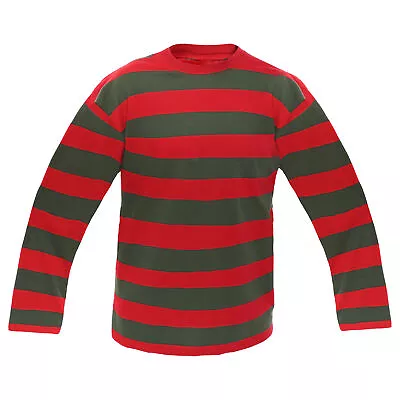 Buy Red & Green Stripe Dream Killer Shirt Halloween Costume Fancy Dress Costume • 11.99£