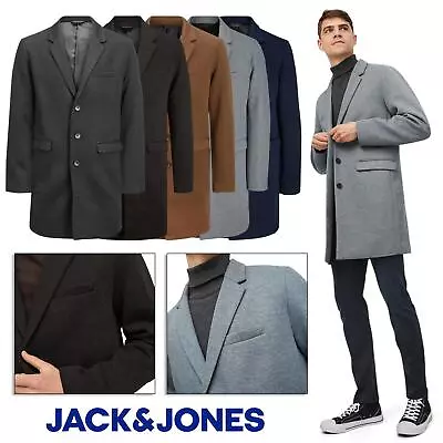 Buy Jack & Jones Men's Trench Coat Casual Long-Sleeve Winter Jacket For Men S - L • 44.99£