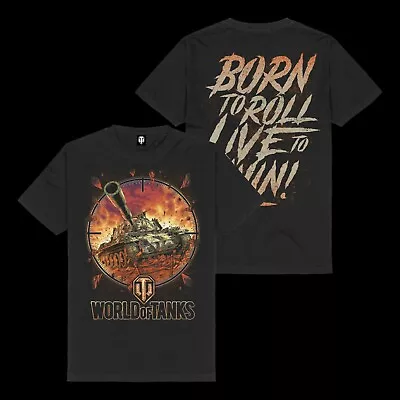 Buy WORLD OF TANKS - Born To Roll - T-Shirt - Größe / Size XL  • 19.03£