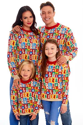 Buy Christmas Family Jumper Kids Mens Womens Unisex Ladies Xmas Knit Sweater Novelty • 16.95£