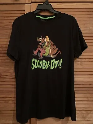 Buy SCOOBY-DOO Scooby & Shaggy Black Cartoon T-Shirt *NEW* Size Medium • 8.99£