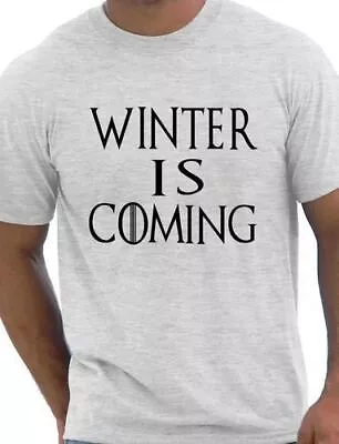 Buy Winter Is Coming Game Of Thrones Inspired Jon Snow Mens  T Shirt Size S-XXL • 9.95£