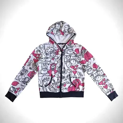 Buy Doodle Comics Zip-Up Hoodie - S/M/L, Funky, Punk, Gothic, Emo, Mallgoth, Skater • 75.78£