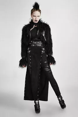 Buy Punk Rave Women Gothic Max Skirt Pants Steampunk Rock Split Copslay Clothing • 75.59£