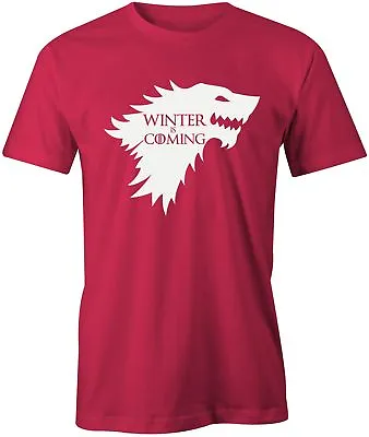 Buy Winter Is Coming T-Shirt Game Of Thrones GoT Mens Top Tee Jon Snow • 9.49£