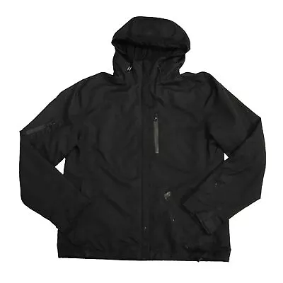 Buy TU Clothing Mens Hooded Jacket Black Size Medium Anorak Mesh Lined Pocket Zip Up • 16.95£