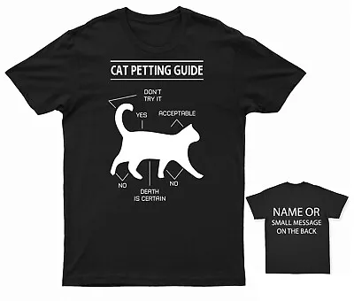Buy Cat Petting Guide T-shirt Kitty Animal Lover Funny Quote Gift • 13.95£