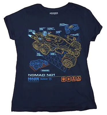 Buy Mass Effect Andromeda Girls Juniors T-Shirt - Nomad ND1 Schematics • 8.03£
