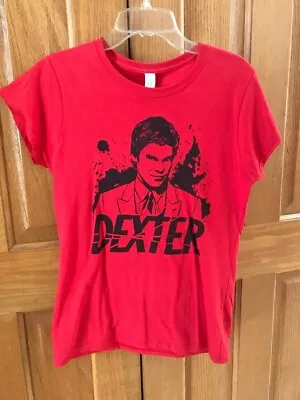 Buy Dexter Blood Splatter Portrait Red Ladies Womens Size S T-Shirt • 14.81£
