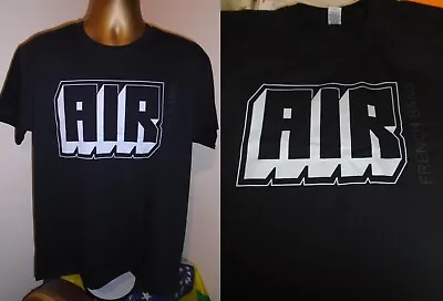 Buy Air - French Band - Brilliant Logo  Art Print T Shirt- Black - Large • 15.99£