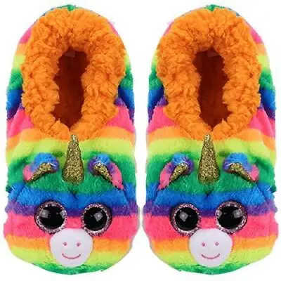 Buy Ty GEMMA Unicorn 9.125 L (unstretched 8.5 ) Slipper Socks Kid's Size Large (4-6) • 12.01£