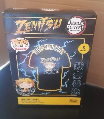 Buy Funko Pop Tees Demon Slayer Zenitsu Size Small S T Shirt New Boxed Anime Manga • 2.99£
