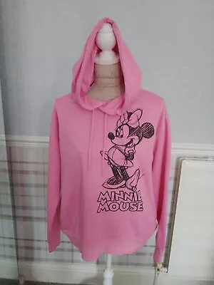 Buy Primark Disney Sweatshirt Hoodie Size 12/ 14 (m)  Pink/minnie Mouse Logo • 6.50£