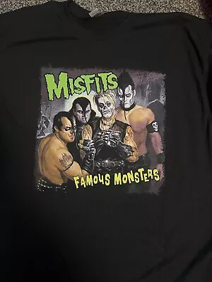Buy Misfits - Famous Monsters - T Shirt Size XL Horror Punk Ramones Black Flag • 20£