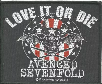 Buy AVENGED SEVENFOLD Love It Or Die 2011 - WOVEN SEW ON PATCH - Official Merch A7X • 3.99£