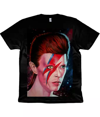 Buy DAVID BOWIE - 1983 - Painting - Alladin Sane - Ziggy Stardust - Organic Shirt • 19.99£