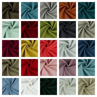 Buy Bio Washed 100% Pure Linen - Lightweight Flax Dressmaking Fabric 30+ Colours • 16.99£