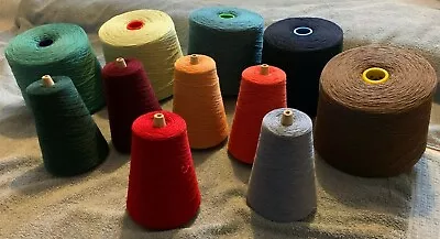 Buy Pure Lambswool Yarn - 2 Ply - 250g / 2100m Cones - 2/17nm - Knitting Or Weaving • 9£