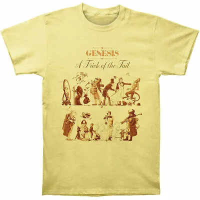 Buy Official Genesis A Trick Of The Tail Mens Yellow T Shirt Genesis Tee • 14.95£