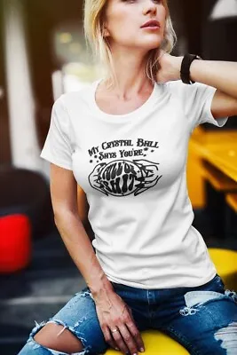 Buy Crystal Ball Slogan Tshirt • 8.99£