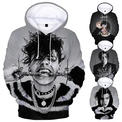 Buy 3D Print Casual Women Men Long Sleeve Hoodie Sweatshirt YUNGBLUD  Hip Hop Rock • 23.99£