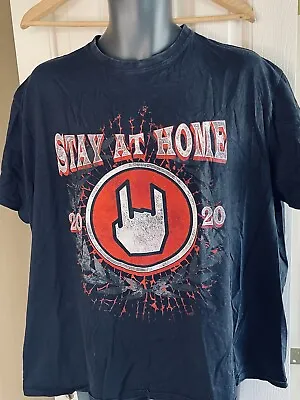 Buy Stay At Home 2020 T-shirt Back On The Front. Print Size 3XL ￼ • 18.99£