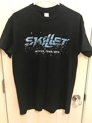 Buy Skillet Winter Tour 2018 Concert Tour Black Medium T-Shirt • 11.56£