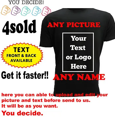 Buy Personalised T-shirt Your Image Printed Stag Hen Custom Photo Party Tee Shirt DT • 12.99£