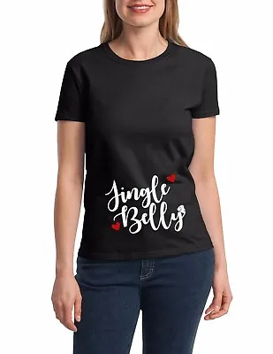 Buy Jingle Belly T-Shirt Pregnancy Women's Baby Loading Tee Christmas Gift Shirt • 17£