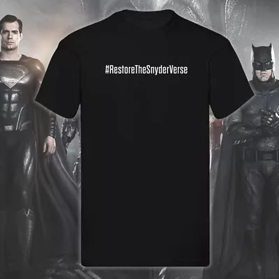Buy #RestoreTheSnyderverse T Shirt Restore Snyderverse Zack Snyder's Justice League • 11.99£