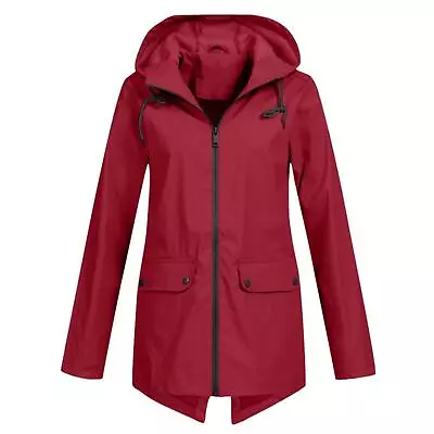 Buy Womens Winter Coat Waterproof Raincoat Ladies Outdoor Wind Rain Forest  Jacket • 15.99£