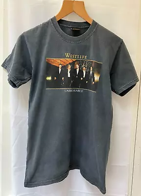 Buy Vintage WestLife Unbreakable Concert Tour T-Shirt  2003 - Black - Size Small • 9.95£