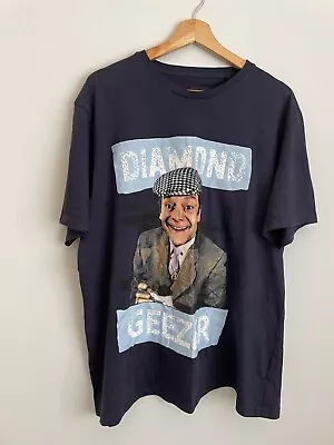 Buy Vintage Only Fools And Horses Del Boy Diamond Geezer Navy T-shirt Extra Large • 12.99£
