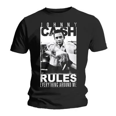 Buy Johnny Cash Mens Short Sleeve T-Shirts Rules Official Merchandise XXL • 13.95£