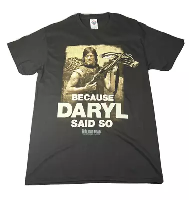 Buy The Walking Dead Daryl Dixon T-Shirt Medium Black Crossbow • 17.63£