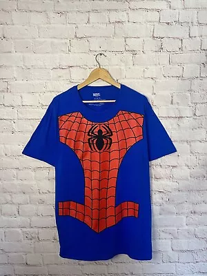 Buy Marvel Spiderman T Shirt Graphic Print Bright Colorful Short Sleeve Superhero XL • 9.99£