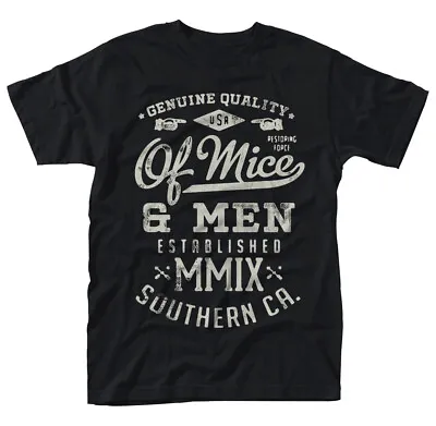 Buy Of Mice & Men Genuine Black Shirt S M L XL Official T-Shirt Tshirt New • 20£