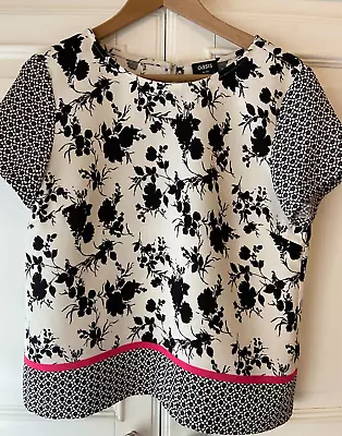 Buy OASIS Pretty Summer Top In Size 14 • 5£