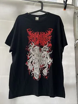 Buy Primordial Swarm Band T Shirt Rare Print On Both Sides Size XL • 29.99£